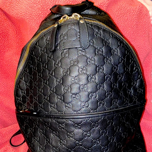 Authentic Gucci backpack leather - Picture 2 of 4